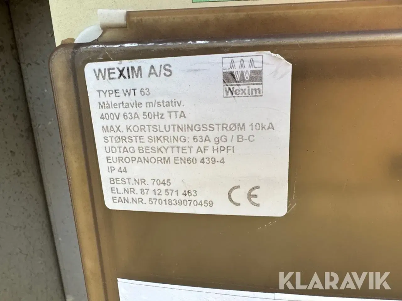 Billede 6 - Byggestrømstavler Wexim WT63