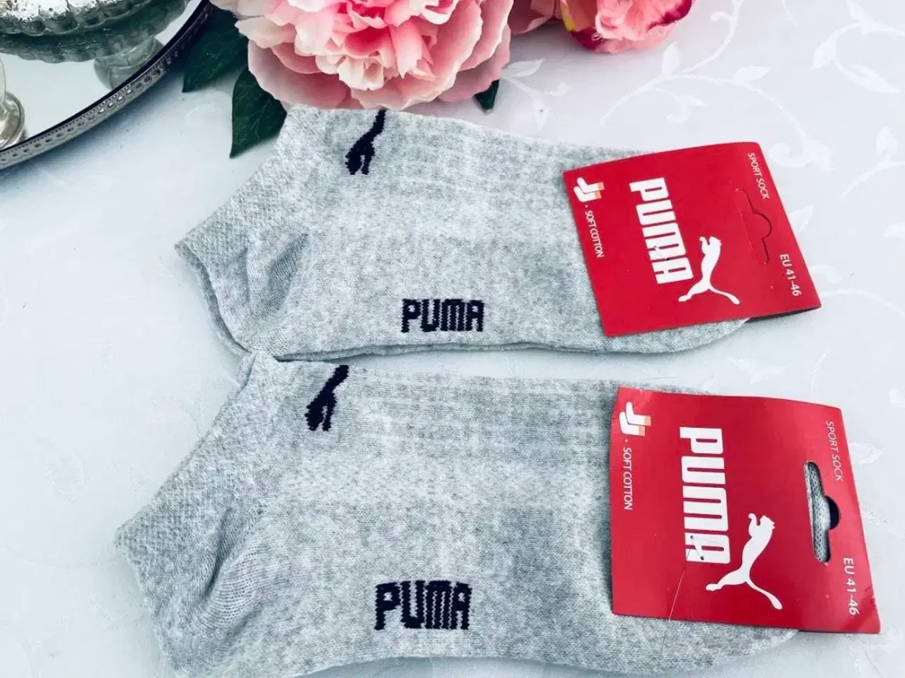 Billede 1 - 2 par nye strømper herre puma 