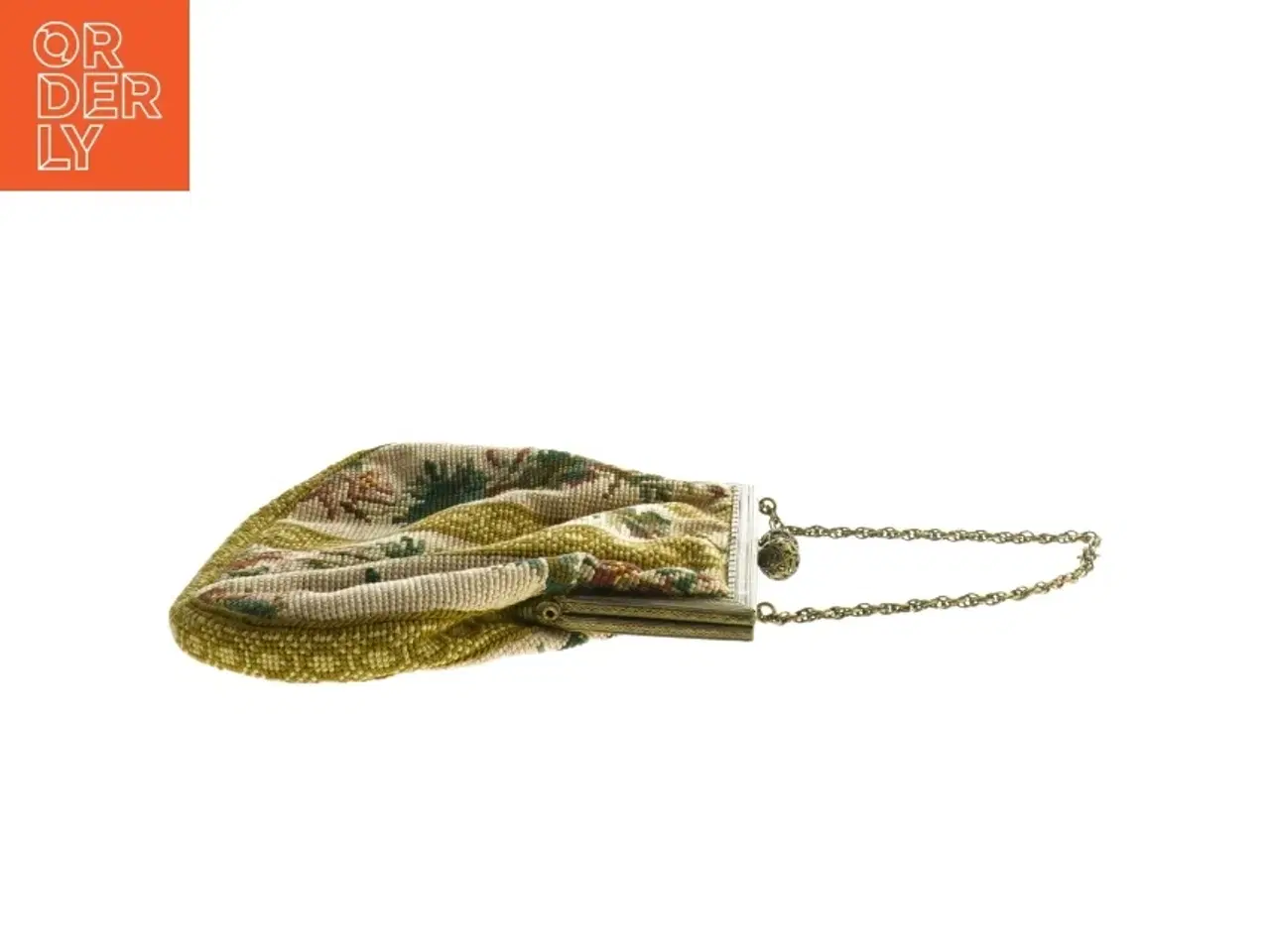 Billede 2 - Broderet festtaske vintage (str. 6,5x14 cm)