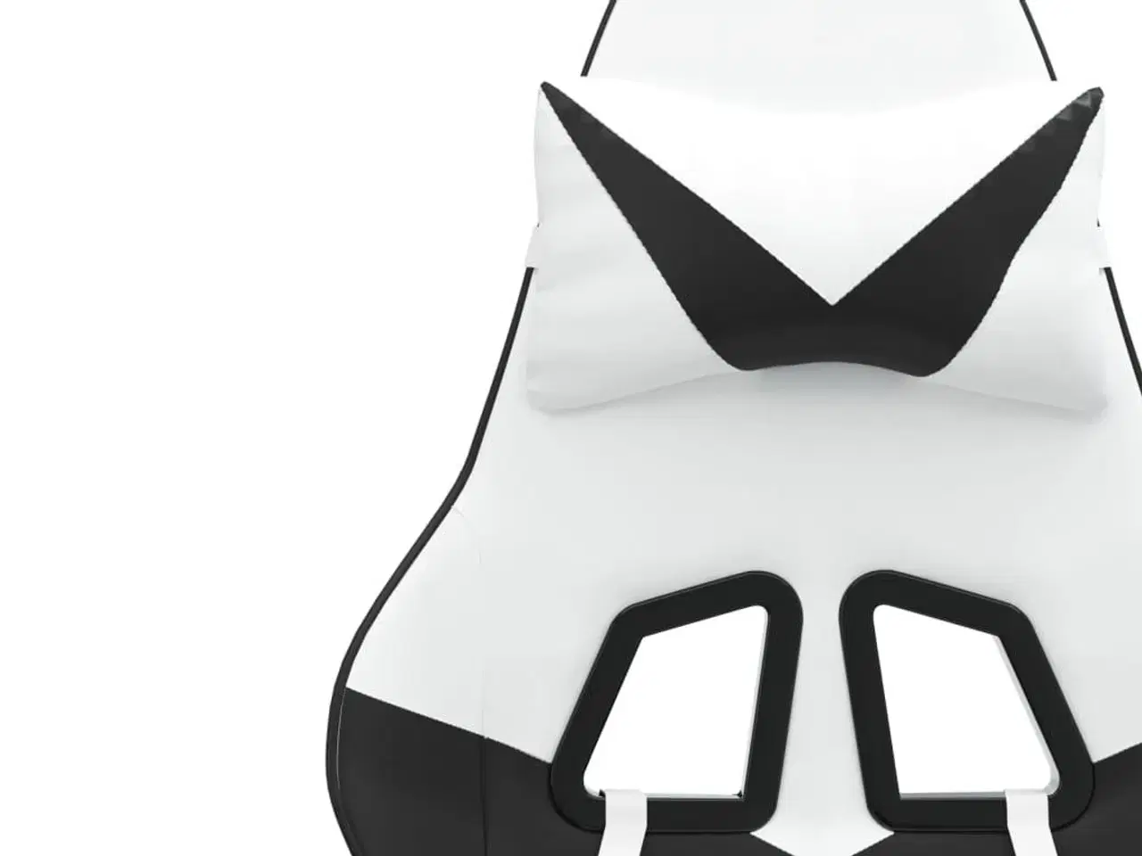 Billede 8 - Drejelig gamingstol kunstlæder hvid og sort