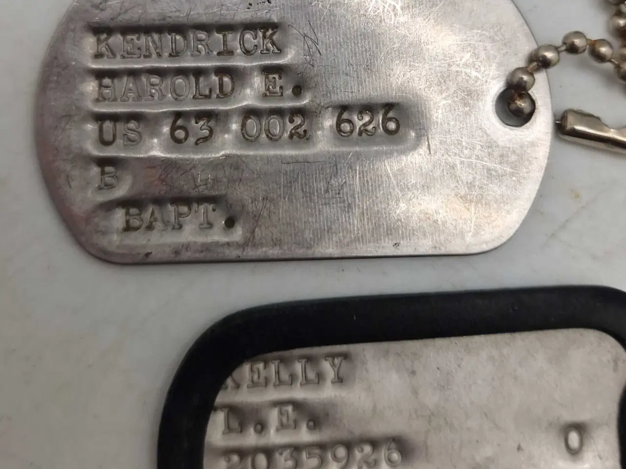 Billede 3 - 2 Stk. Originale US dogtags