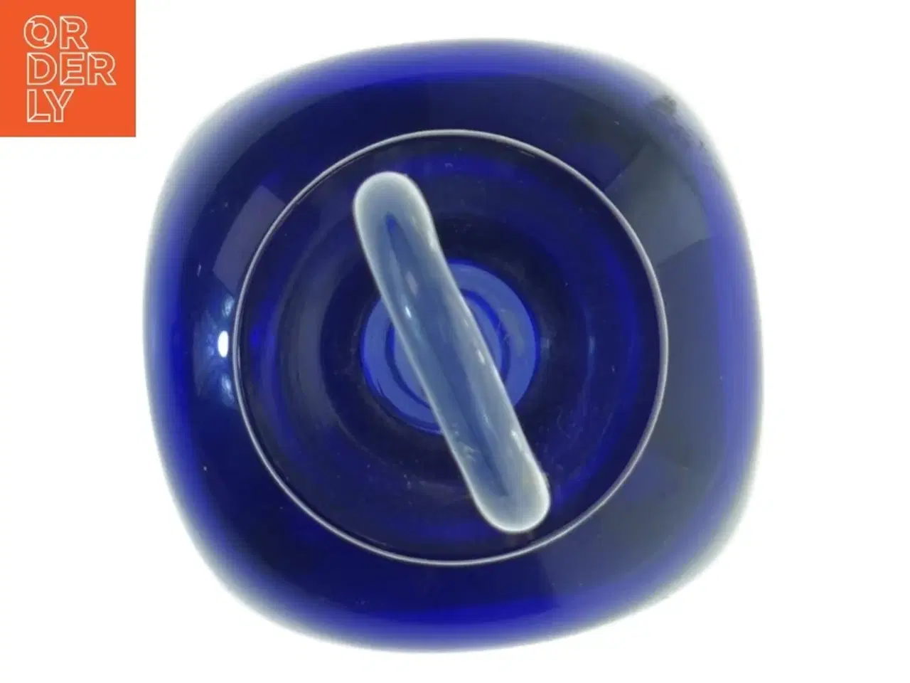Billede 4 - Blå glas karaffel (str. 20x9 cm)