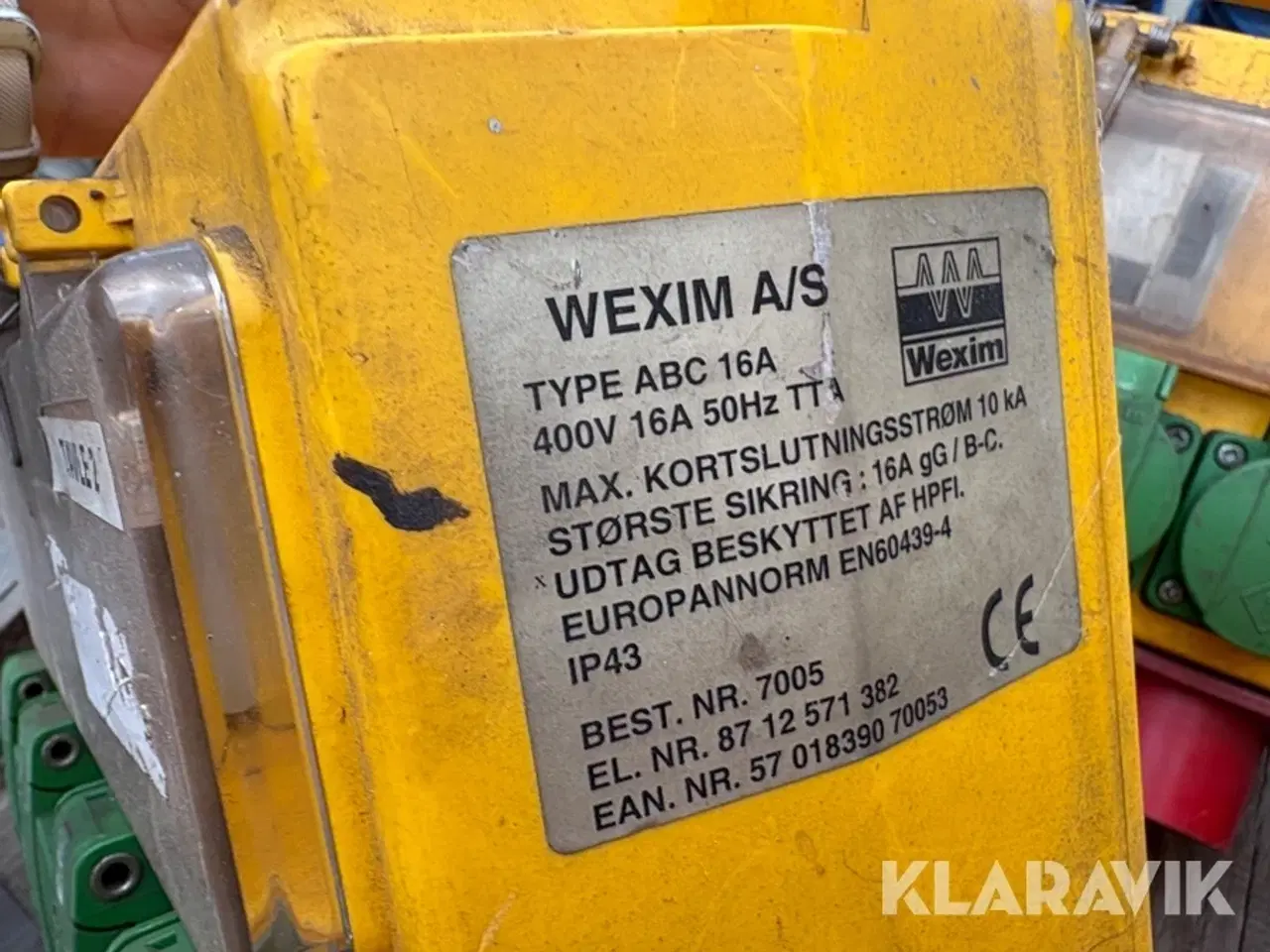 Billede 12 - Byggestrømstavler NST/Wexim - 9 styk