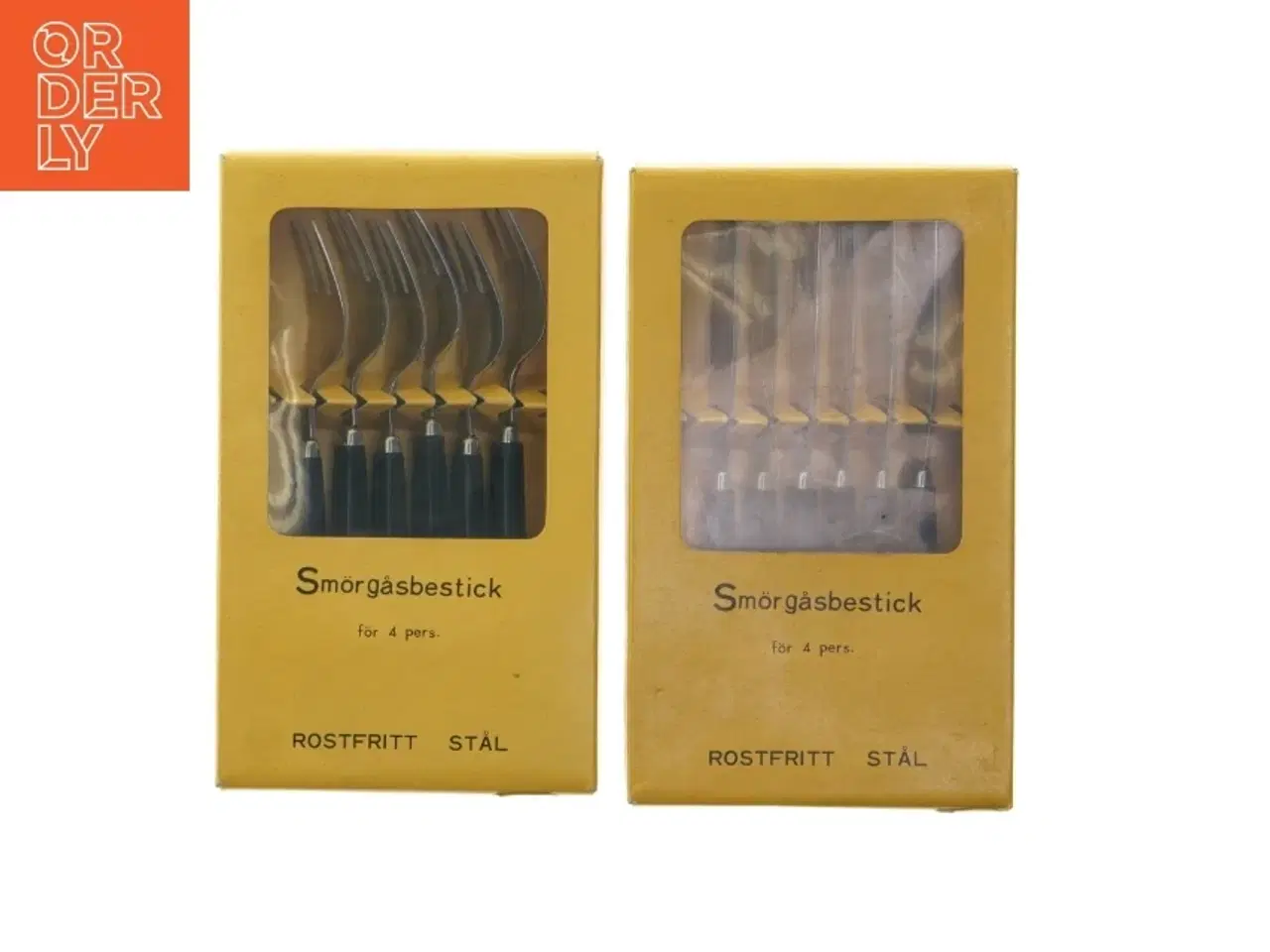 Billede 2 - Svensk retro frokostbestik 6 personer (str. 18 cm)