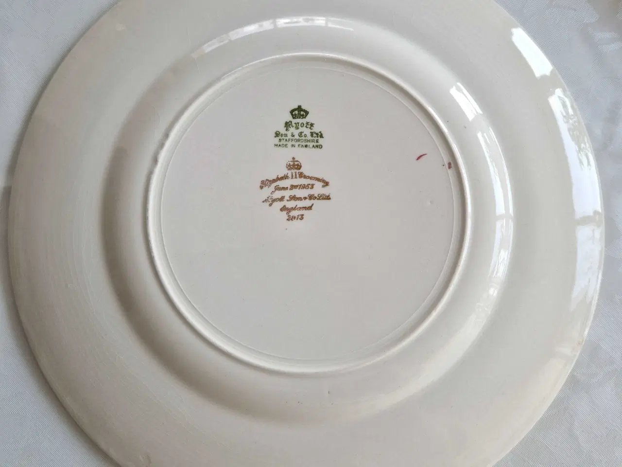 Billede 2 - Engelsk vintage kronings tallerken fra 1953,