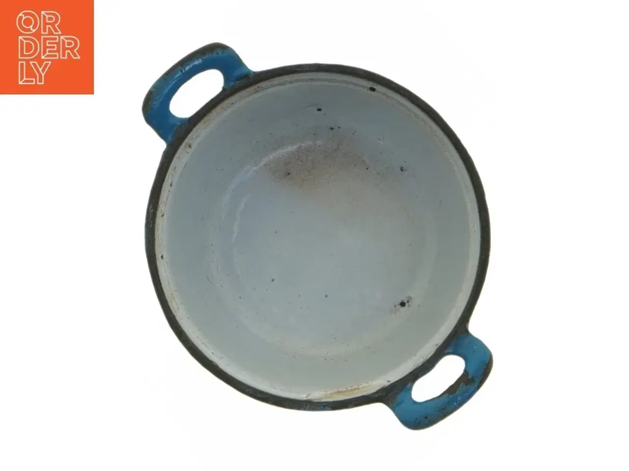 Billede 3 - Blå støbejernsgryde (str. Ø 11 cm)