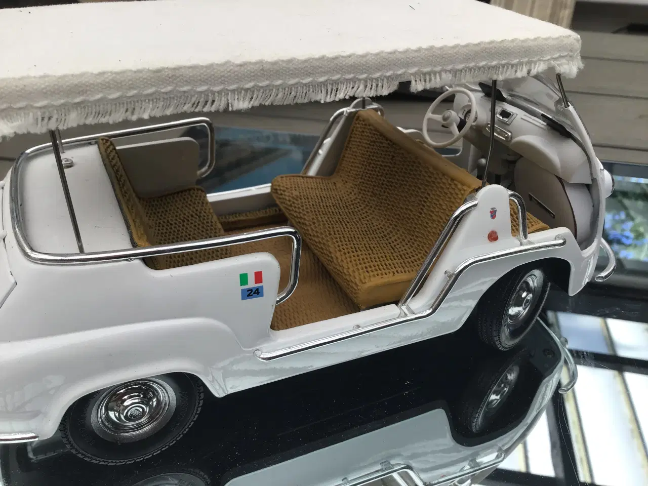 Billede 6 - Modelbil 1:18. LA MINIERA FIAT 600 D MULTIPLA