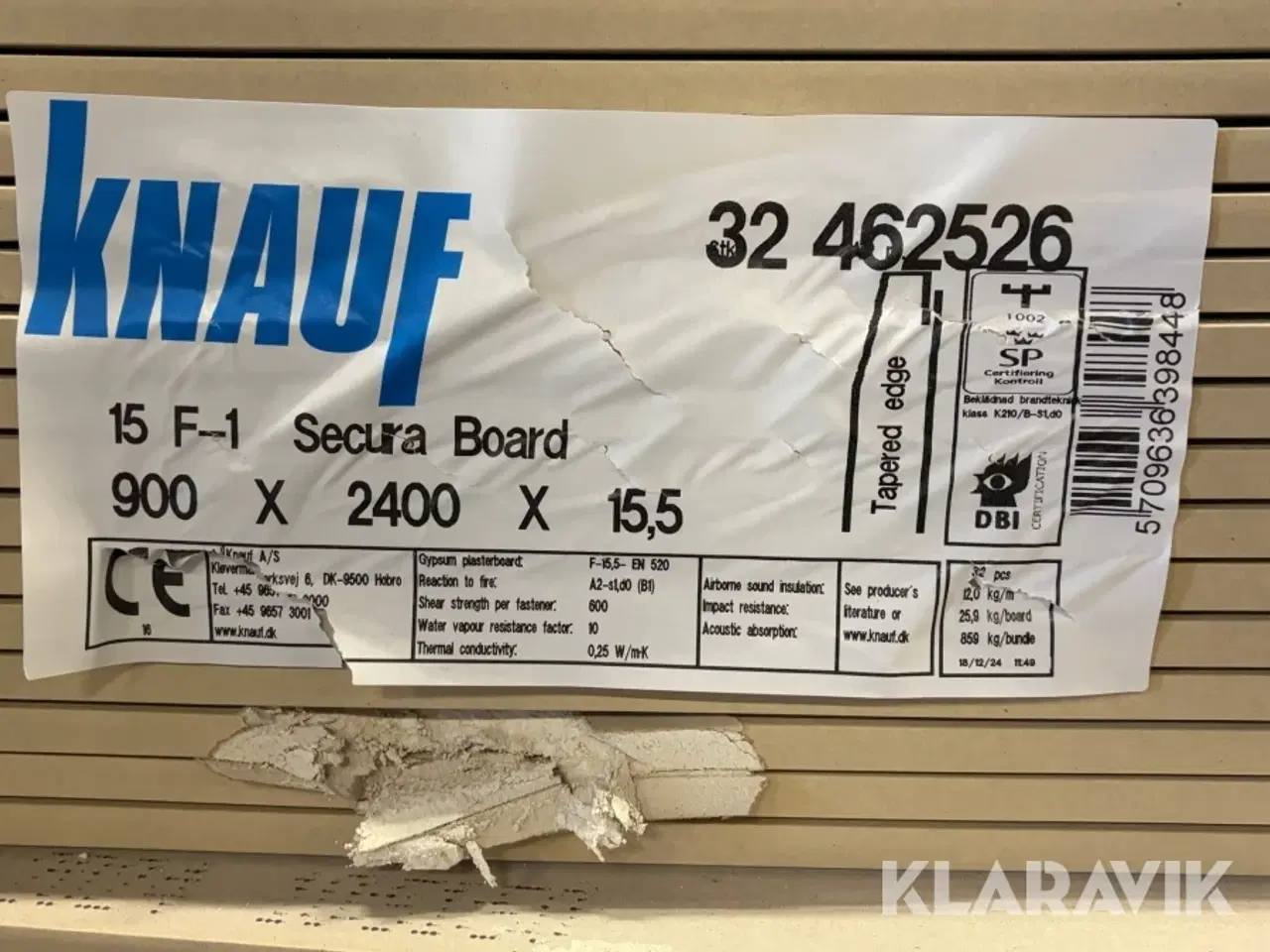 Billede 10 - Gipsplader Knauf 900x2400x15,5 mm