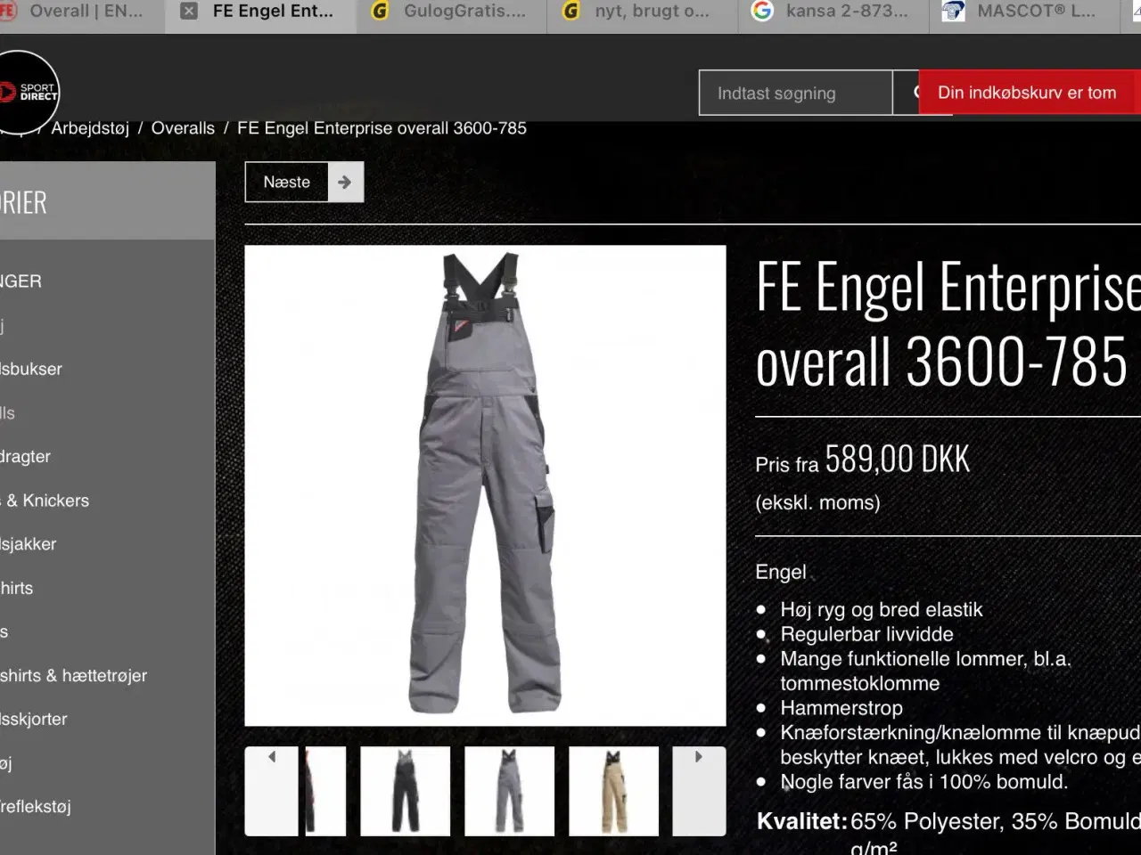 Billede 3 - ENGEL overall grå