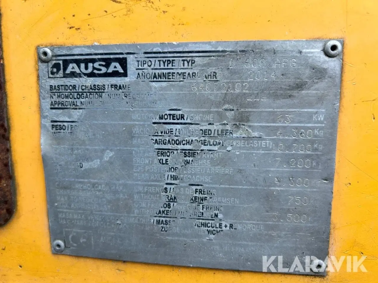 Billede 6 - Dumper Ausa D600 APG