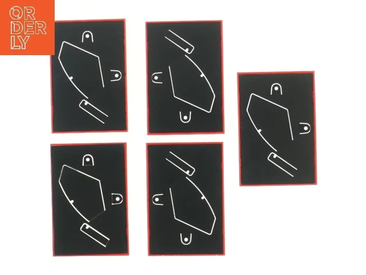 Billede 2 - 5 røde billedrammer fra IKEA (16x11 cm)