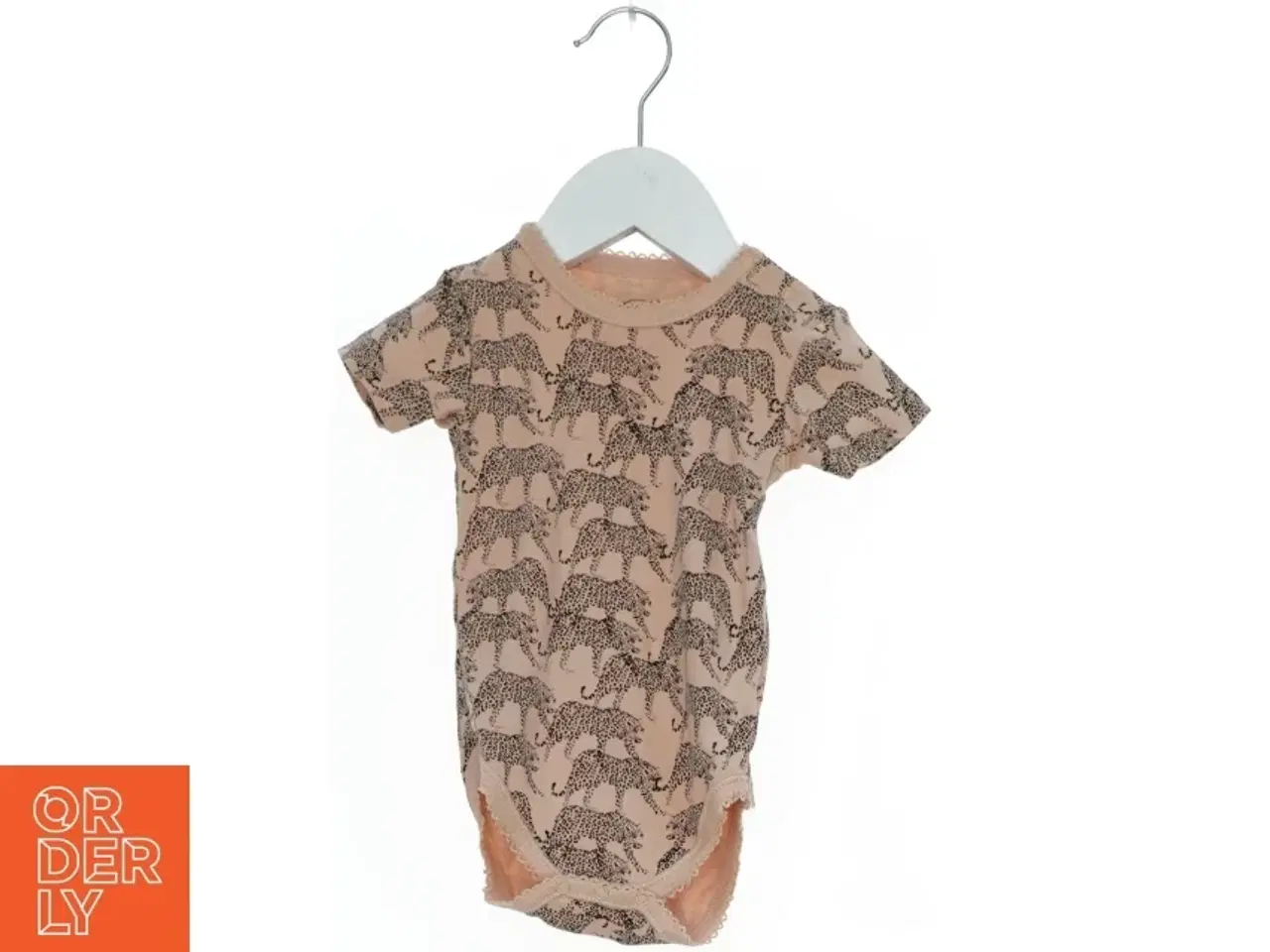 Billede 1 - Kortærmet bodystocking med leopardmønster fra Petit (str. 74)