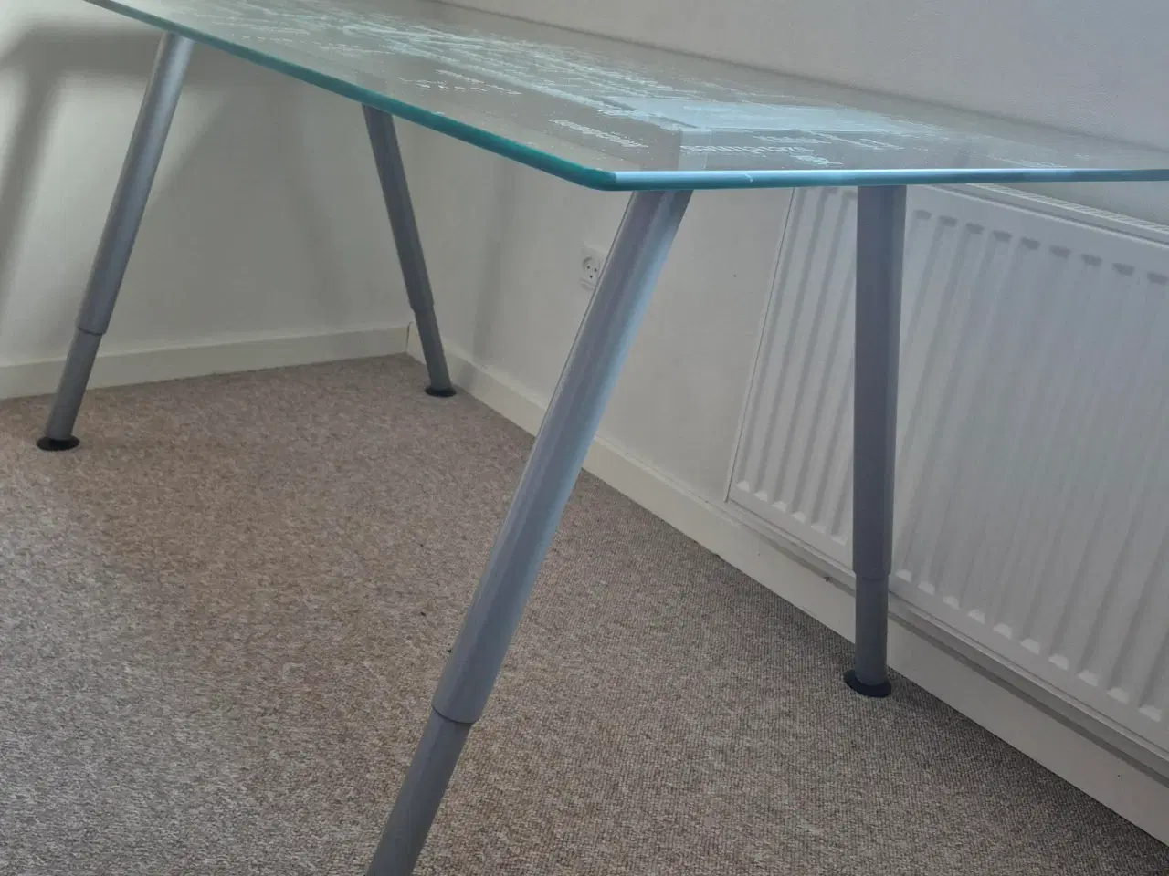 Billede 1 - Glas skrivebord