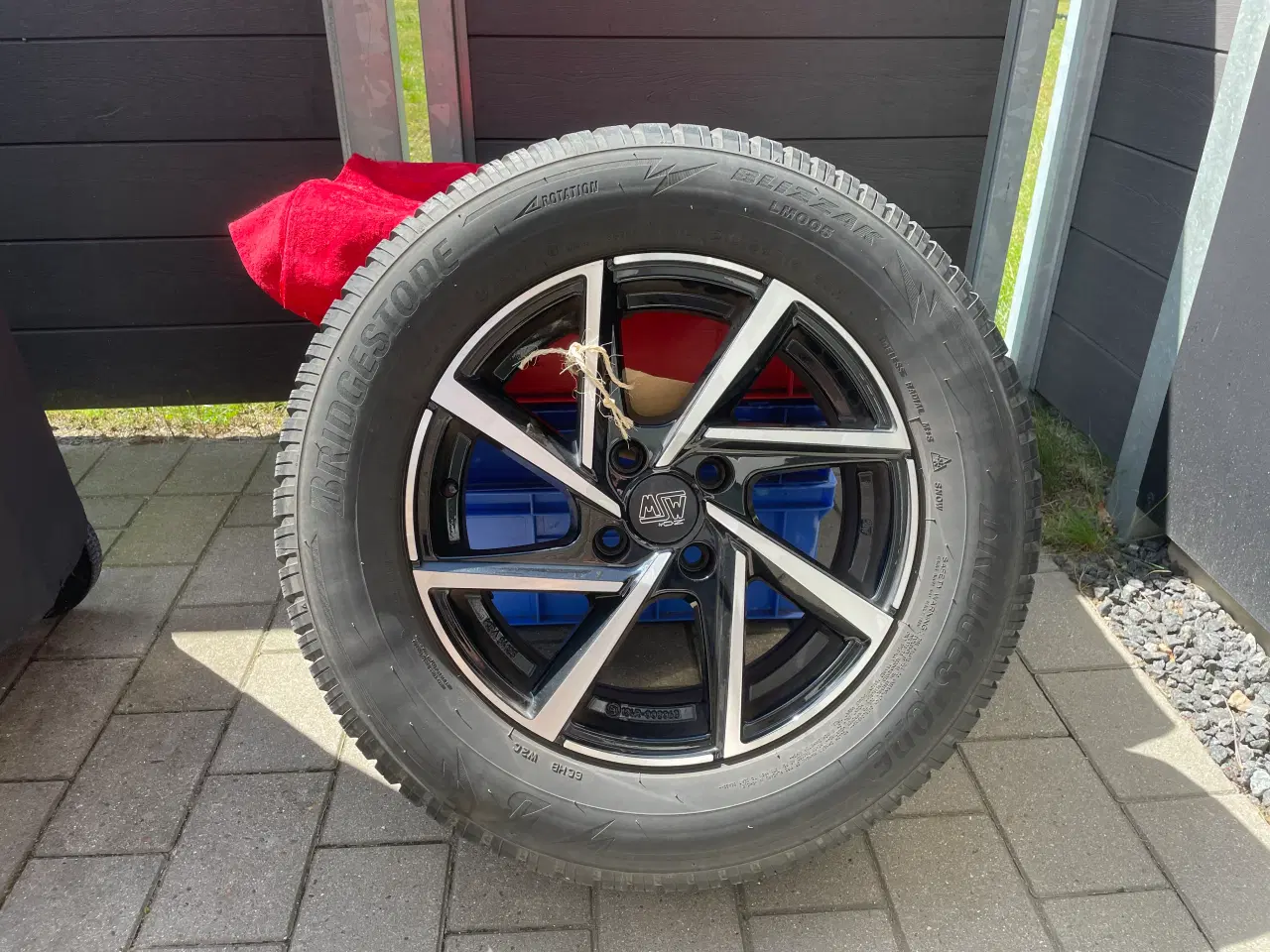Billede 5 - Alufælge x 4 med Bridgestone 215/65R16 