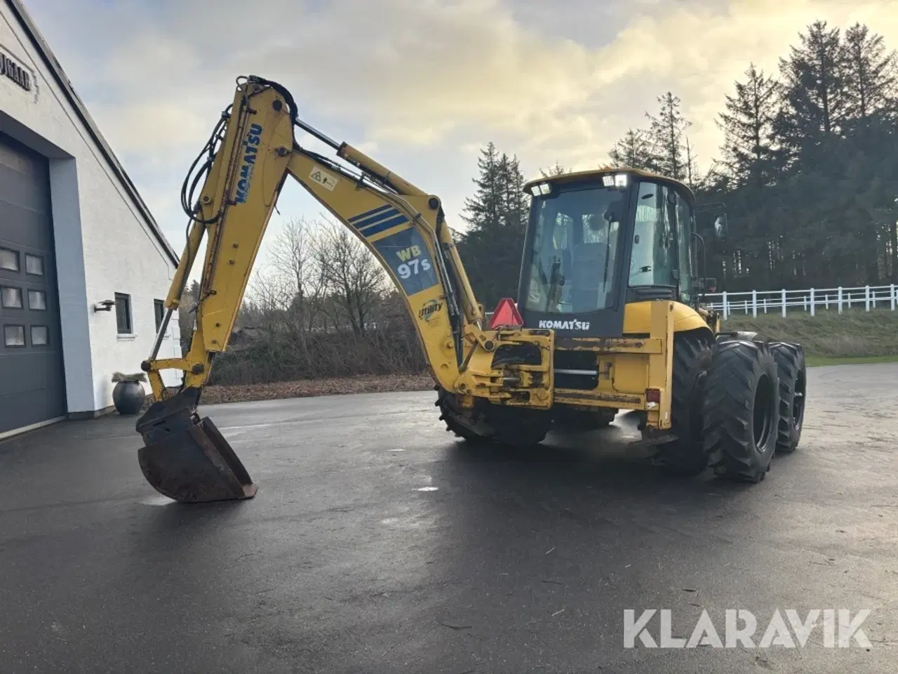 Billede 5 - Rendegraver Komatsi WB97S-5 med tvillingehjul og tilbehør