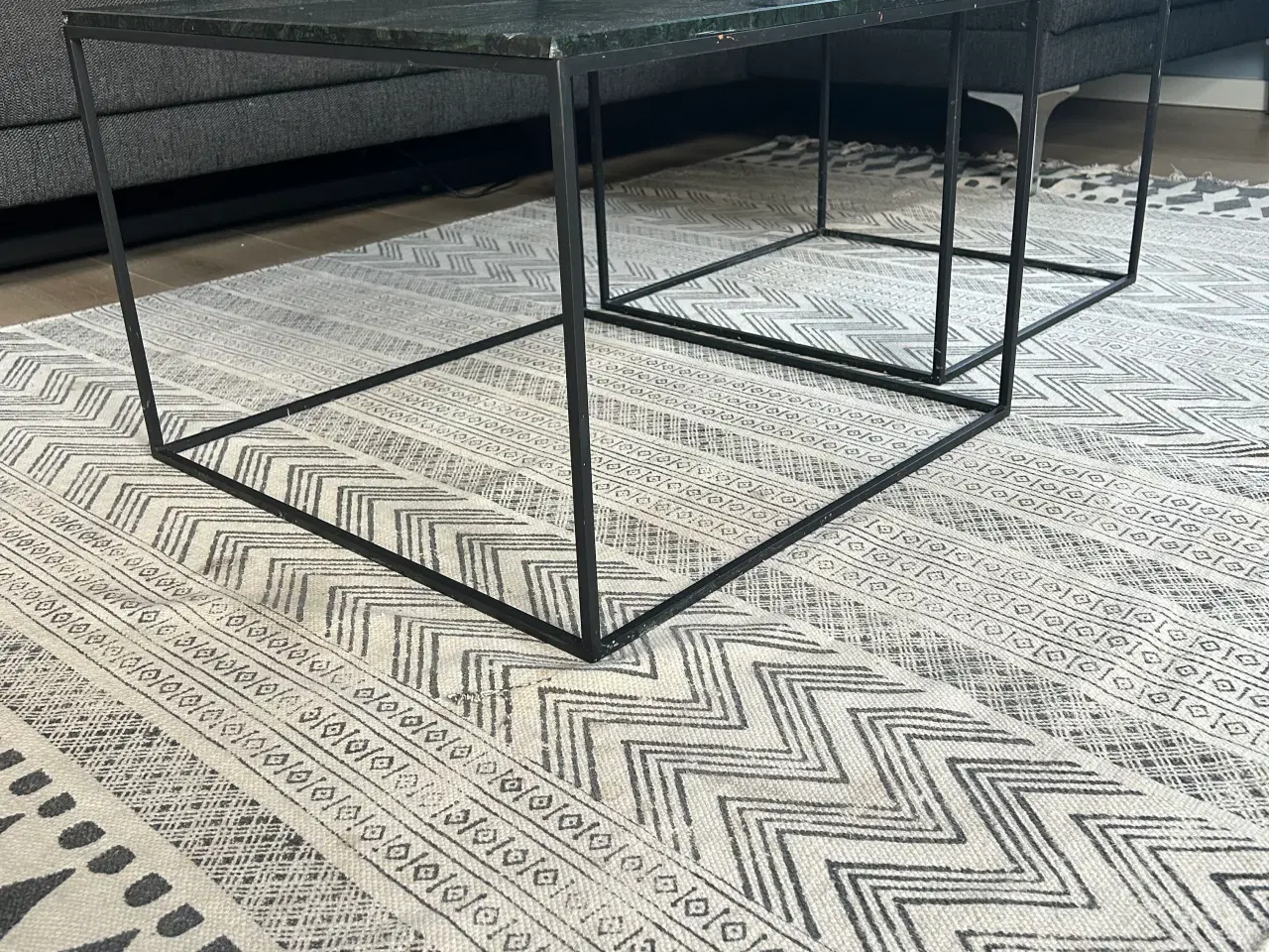 Billede 1 - Grønne marmor sofaborde 