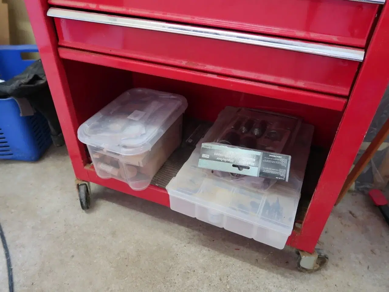 Billede 7 - Værktøjsvogn med div. Værktøj m.m.