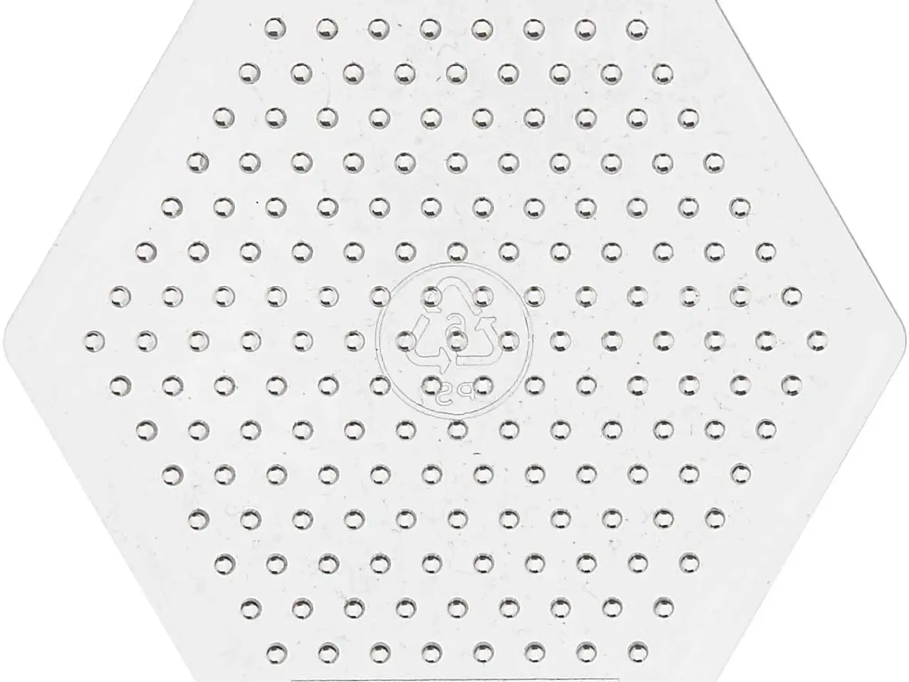 Billede 1 - Lille sekskantet perleplade 7 cm - 10 stk.