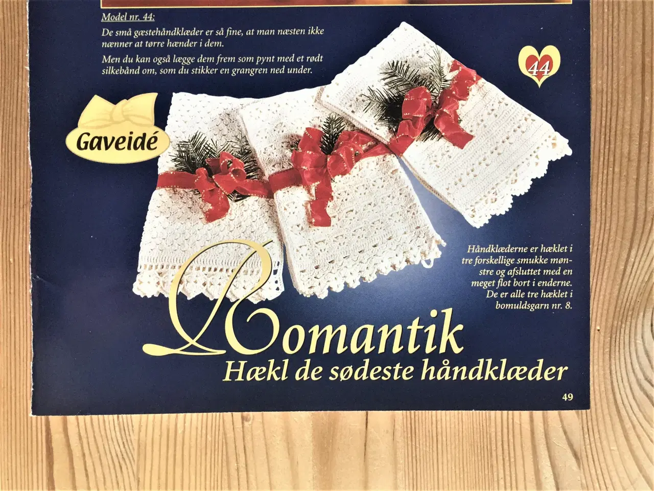 Billede 1 - Romantik, hækl de sødeste håndklæder