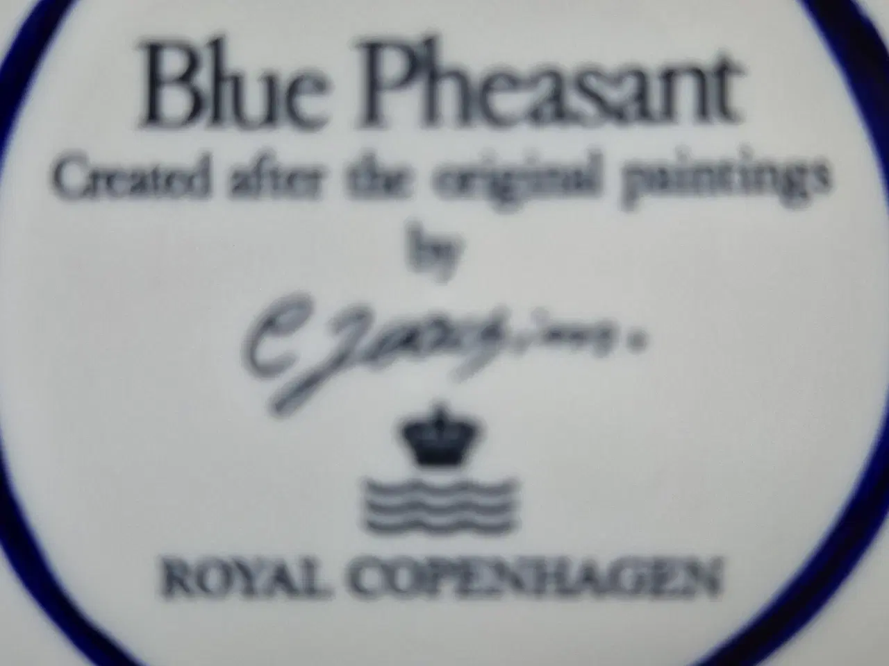 Billede 3 - 2 x Kop / underkop - Blå fasan - Blue pheasant