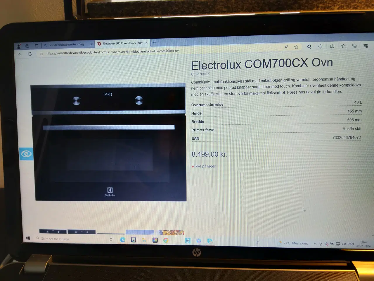 Billede 5 - Electrolux Combi Quick multifunktionsovn