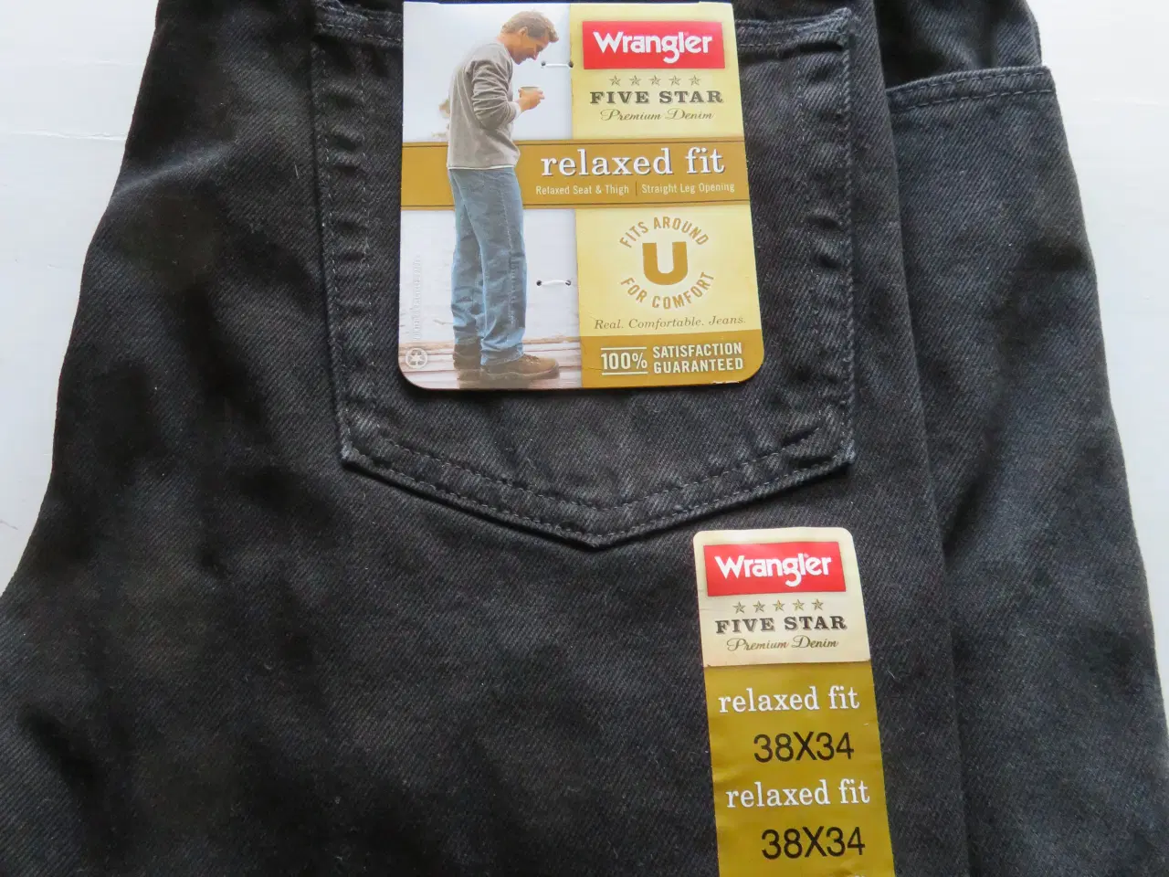 Billede 1 - 2 par Nye Originale Wrangler Cowboybukser.