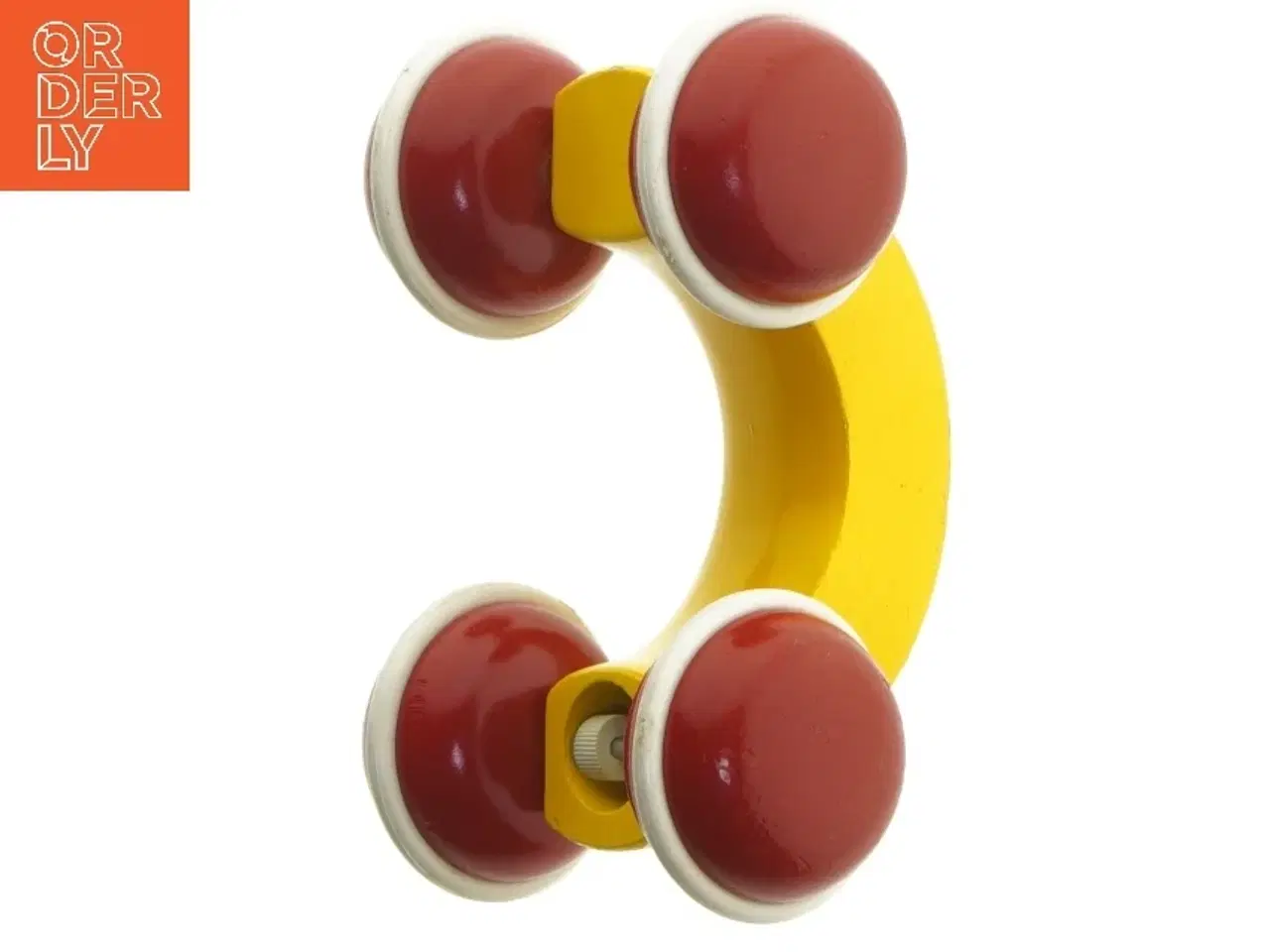 Billede 4 - Gul og rød træbil fra Brio (str. 15 x 10 cm)