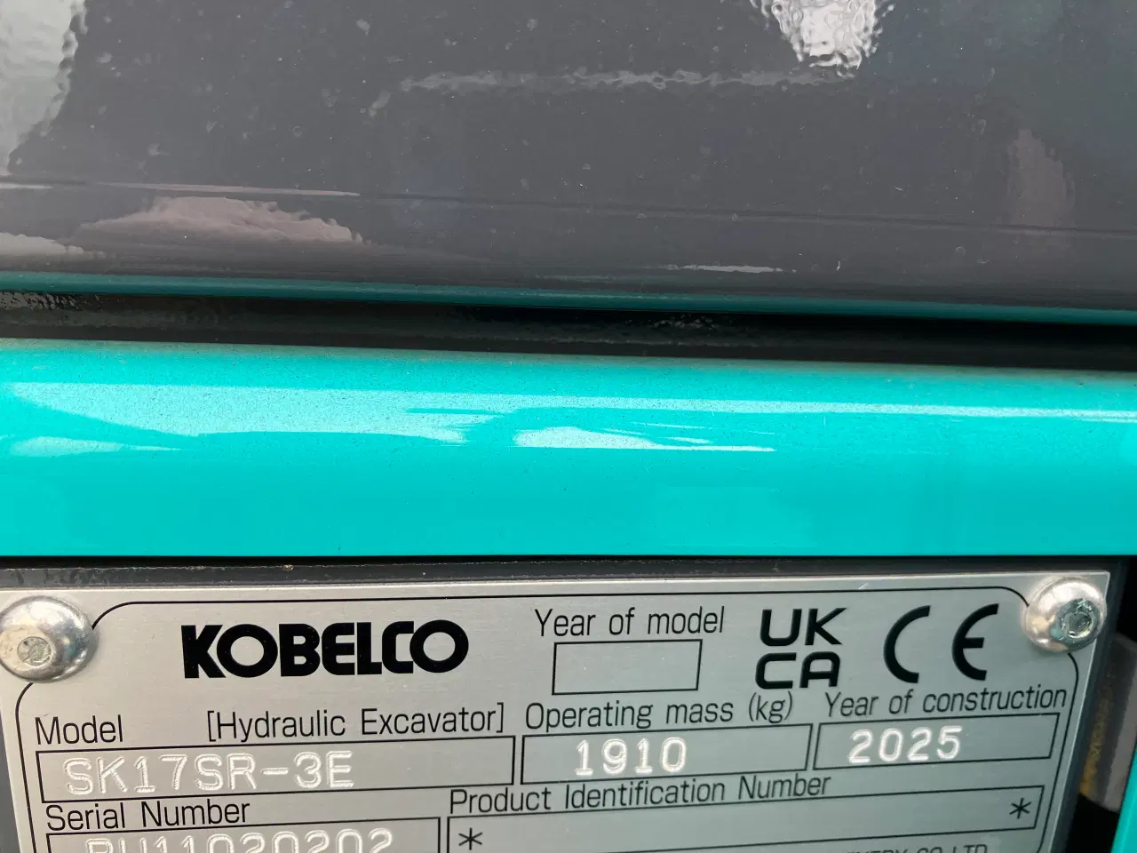 Billede 6 - Kobelco SK17SR-3 Med stor bakkamera fabriksny.
