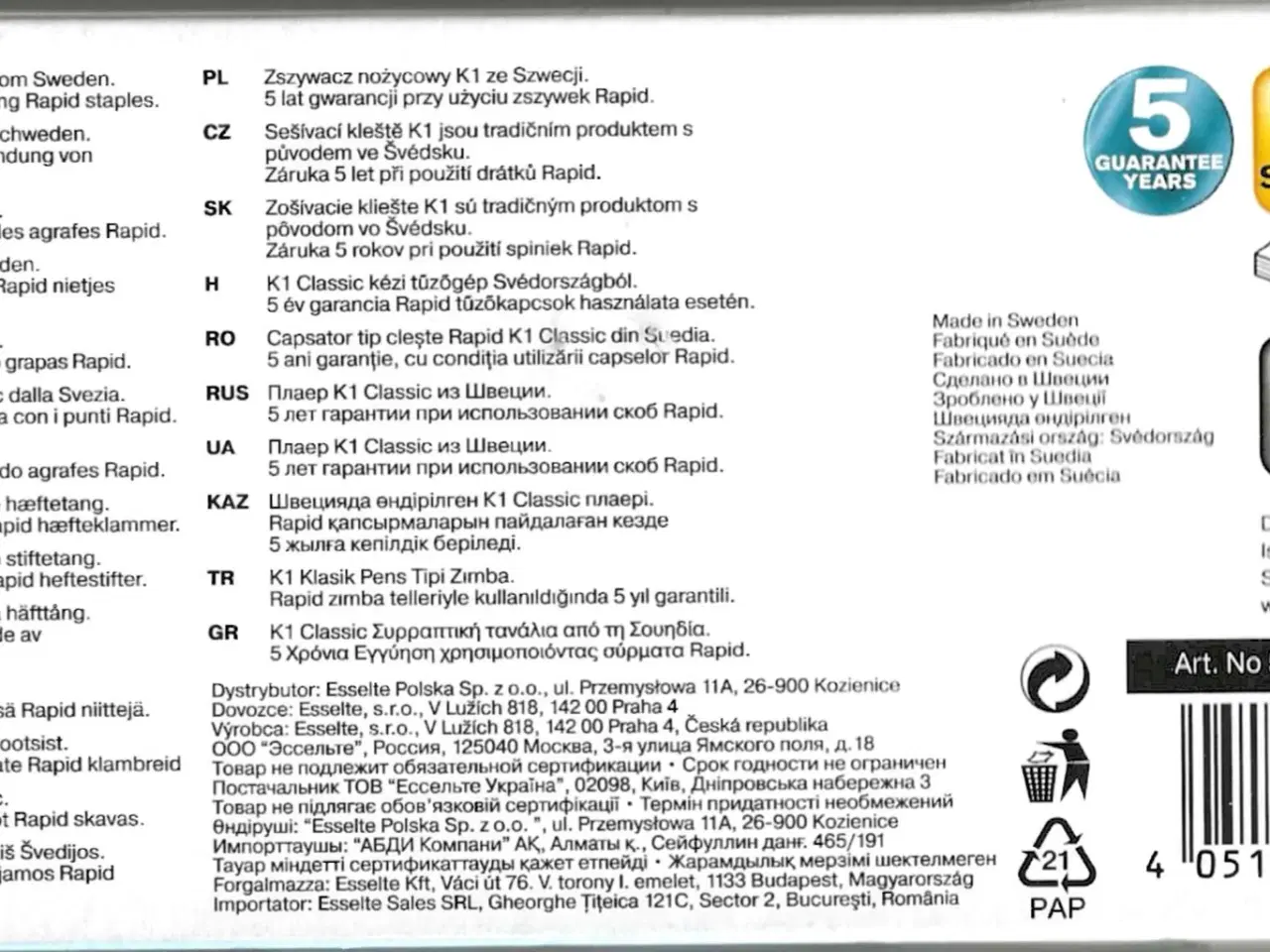 Billede 5 - Rapid hæftemaskine K1