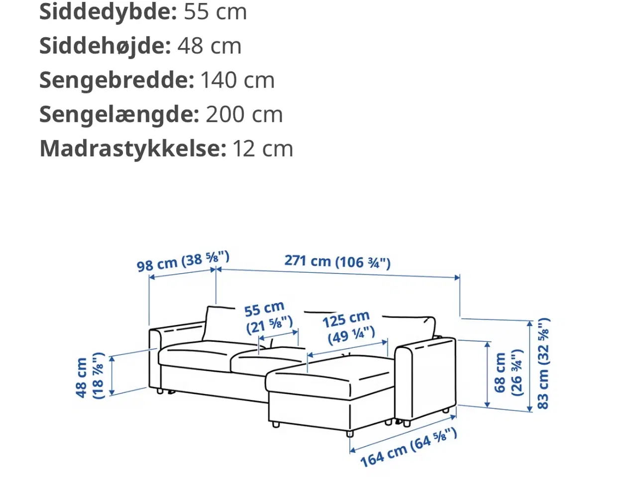 Billede 4 - VIMLE 3 - Pers sovesofa beige