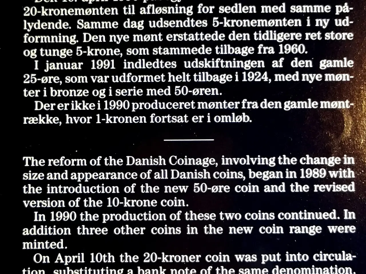 Billede 8 - DET KGL MØNTSÆT 1990 M. 20 Krone 1990 + Alm. 20 Kr