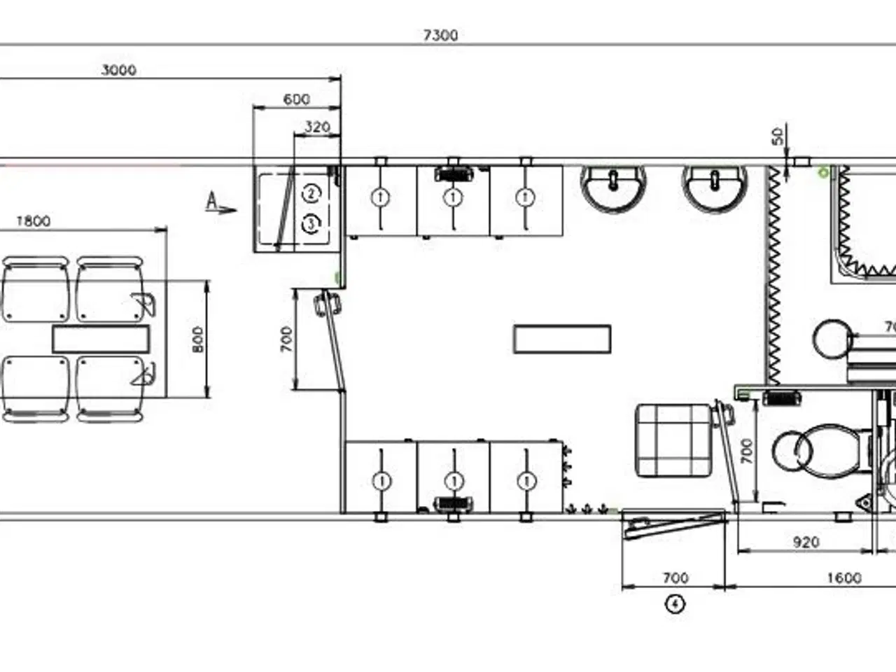 Billede 4 - Udlejning af skurvogn / mandskabsvogn