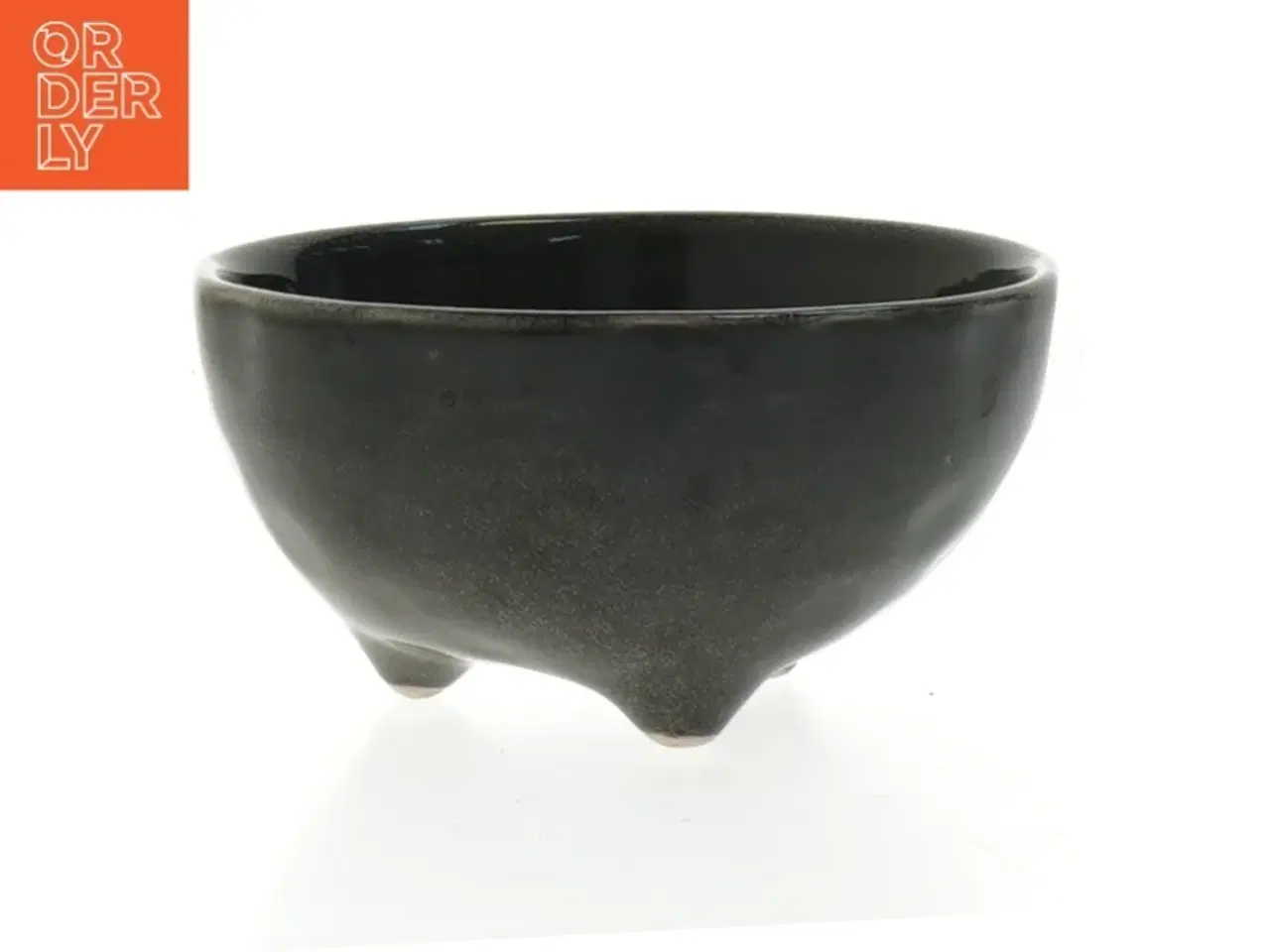 Billede 2 - Sort keramikskål (str. 6x11,5 cm)