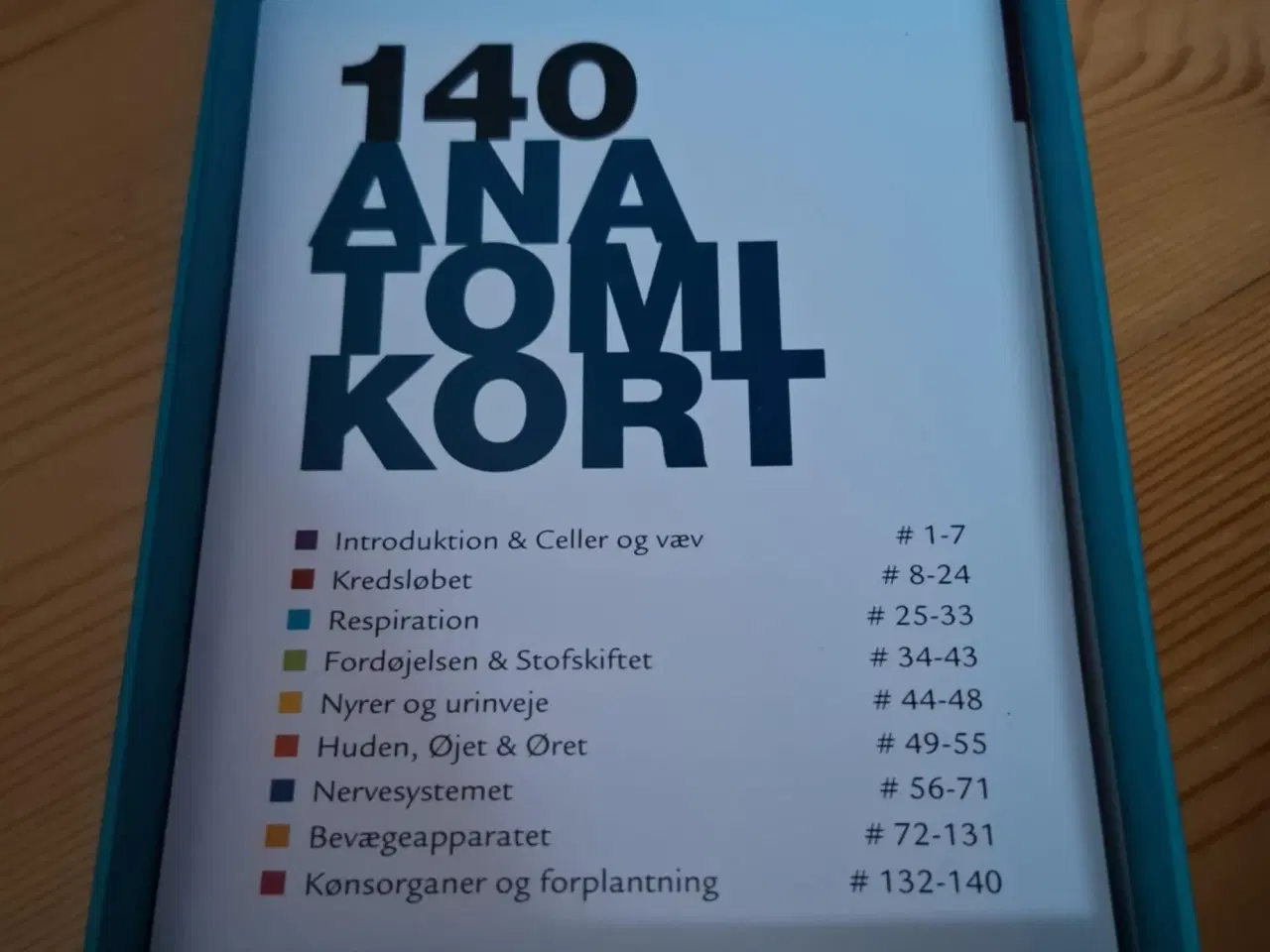 Billede 2 - Anatomi kort til bogen Anatomi og Fysiologi