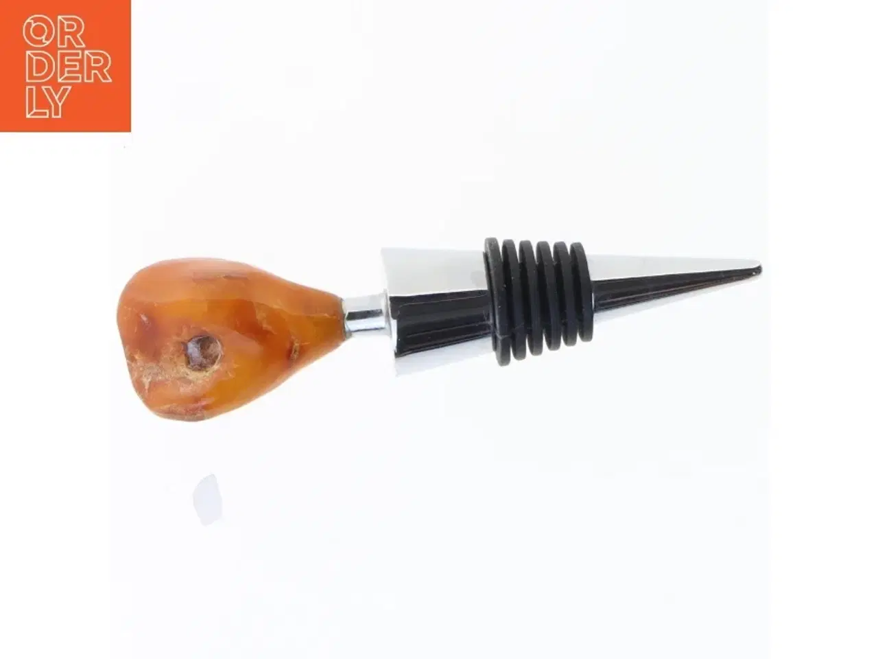 Billede 4 - Vinprop med rav-håndtag (str. 11 x 3 cm)