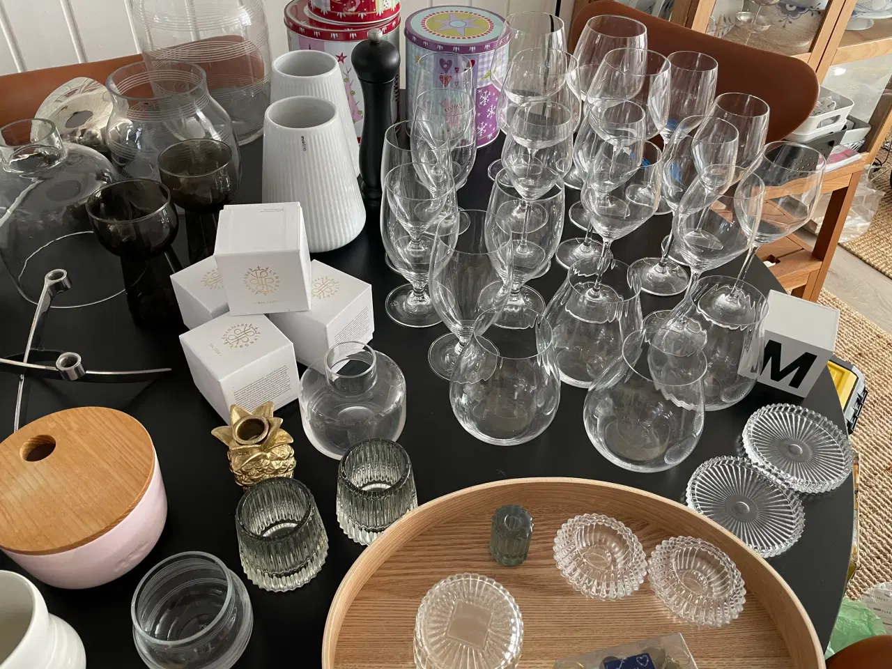 Billede 5 - Alt til hjemmet. Kurve, nips, vinglas, lampe, bill