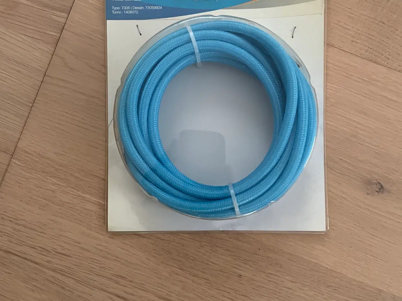 Billede 1 - Nordlux stofkabel 4 mtr. Blå