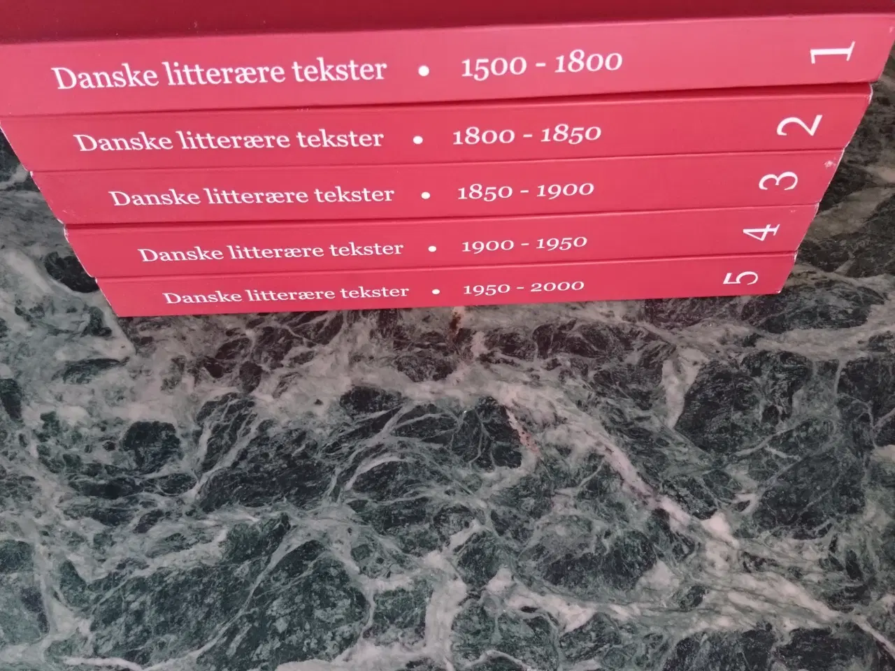 Billede 2 - Danske litterære tekster bind 1-5