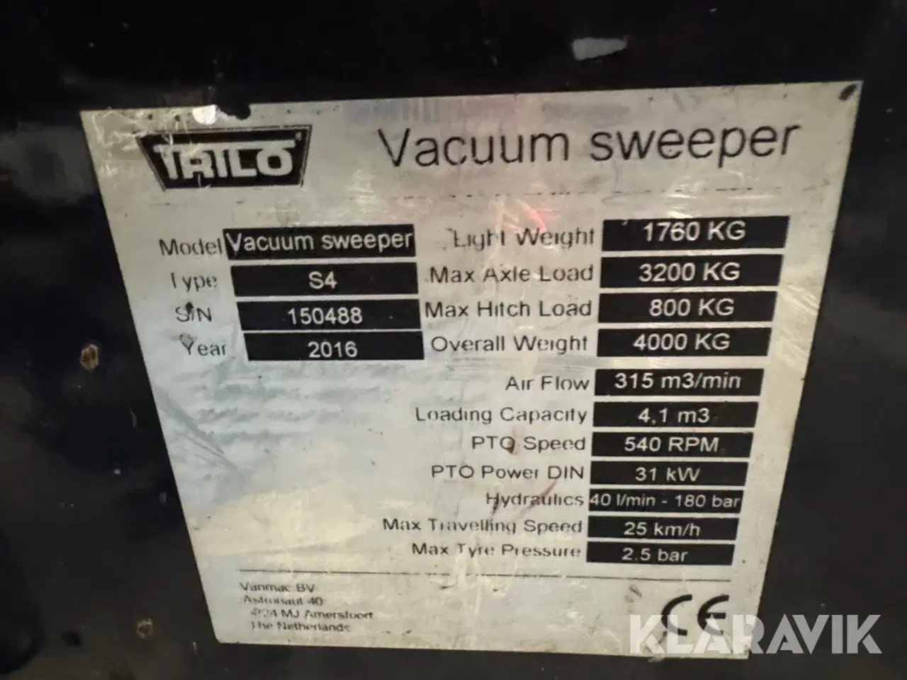 Billede 5 - Vacuum Sweeper Trilo S4