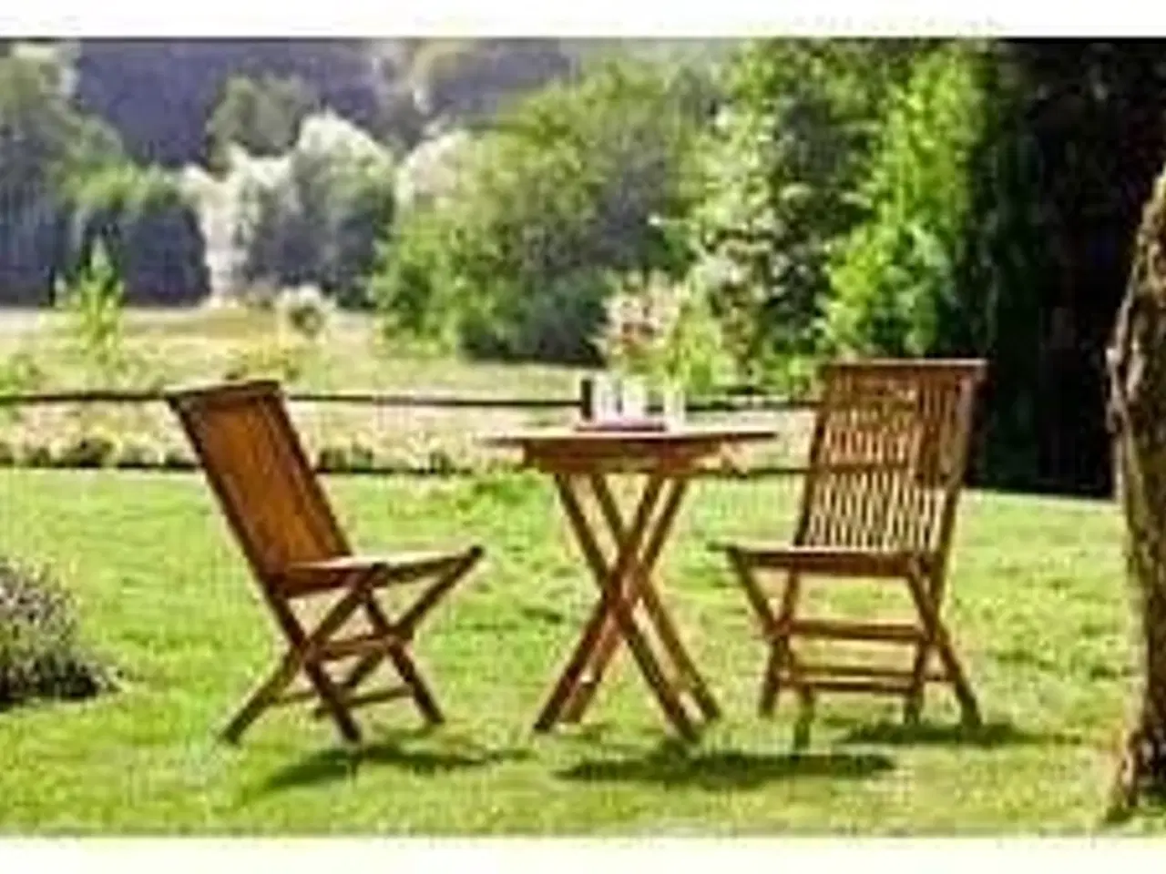 Billede 1 - 2 stk Gandia foldbar havestole - teak