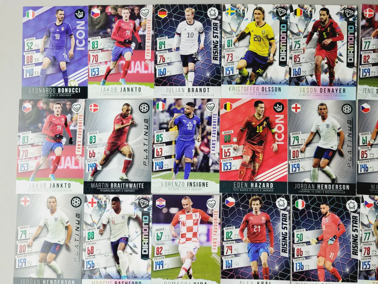 Billede 2 - ⭐️: Panini Adrenalyn XL fodboldkort – Samling på 5