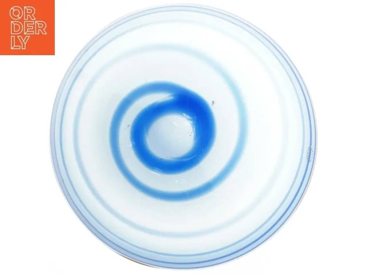 Billede 3 - Blåstribet glasskål Ø 26 cm fra Søholm (str. Ø 26 cm)