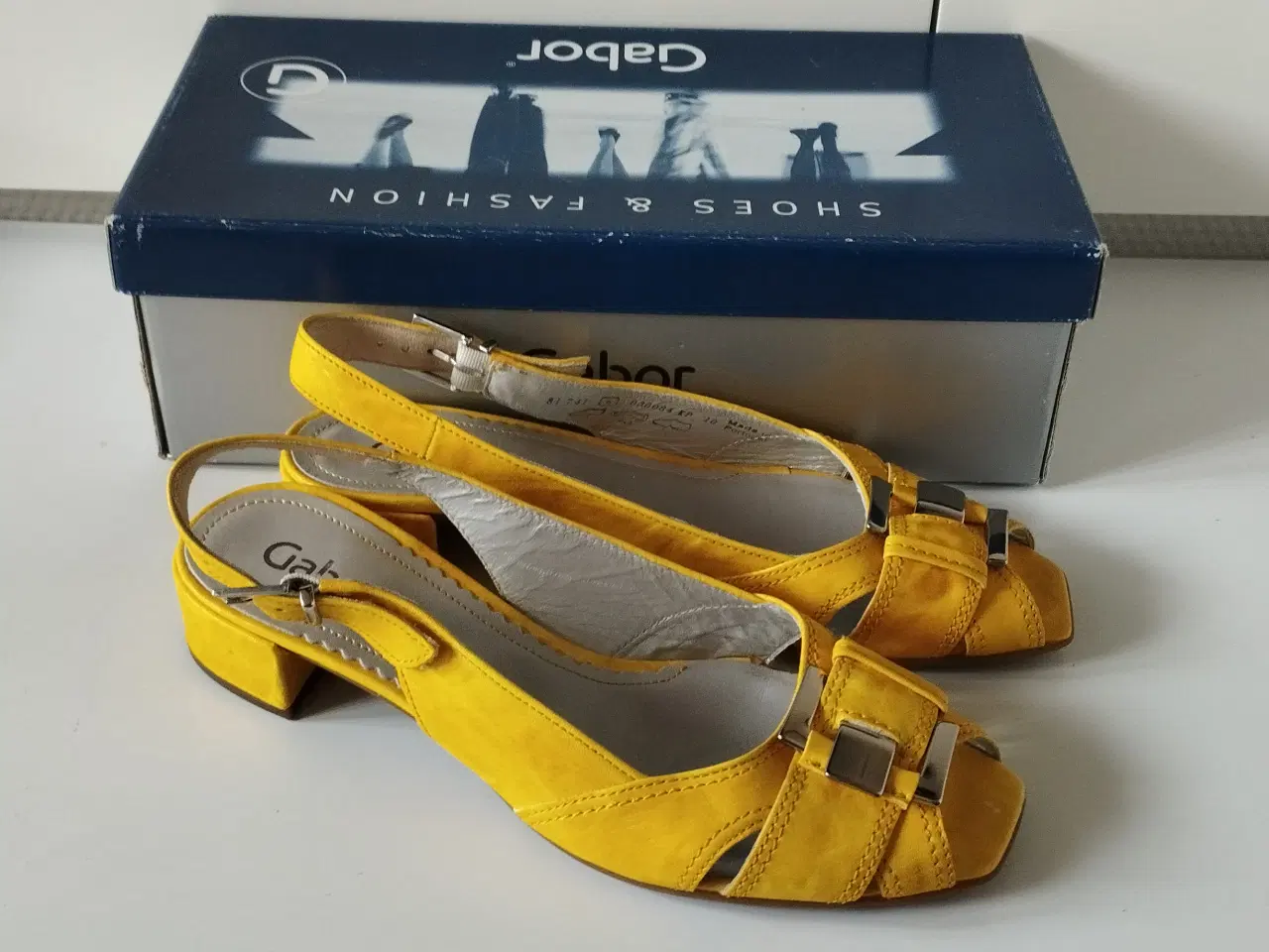 Billede 1 - Dame sandaler, Gabor, str. 39 læder. UBRUGTE.