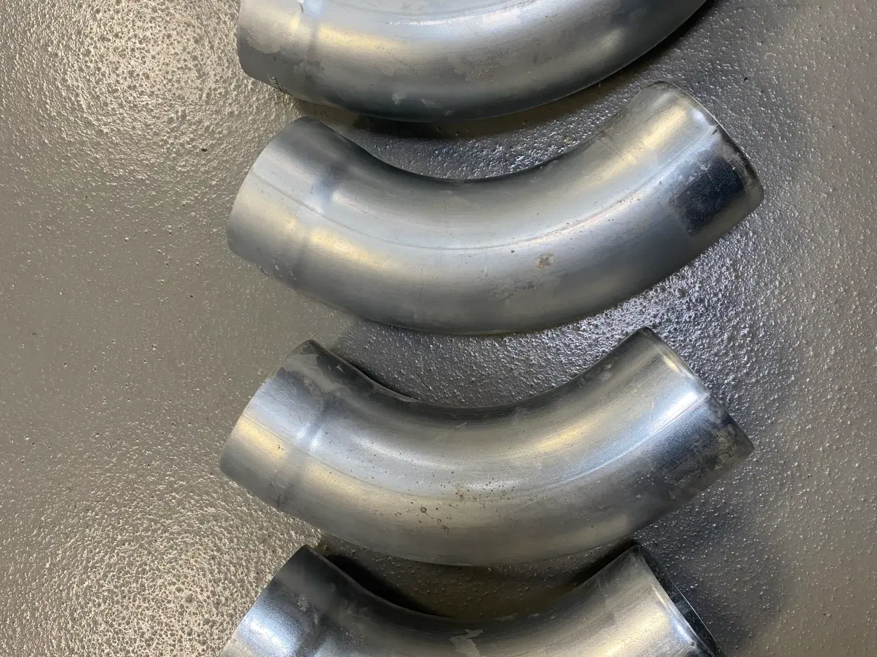 Billede 1 - Zink nedløbsbøjninger til tagrender 4 stk 