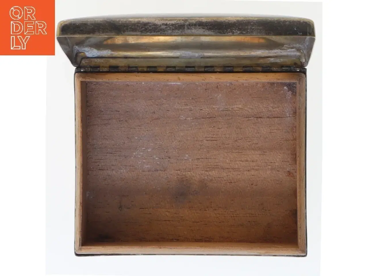 Billede 5 - Lille metalæske med låg (str. 9x7x3,5 cm)