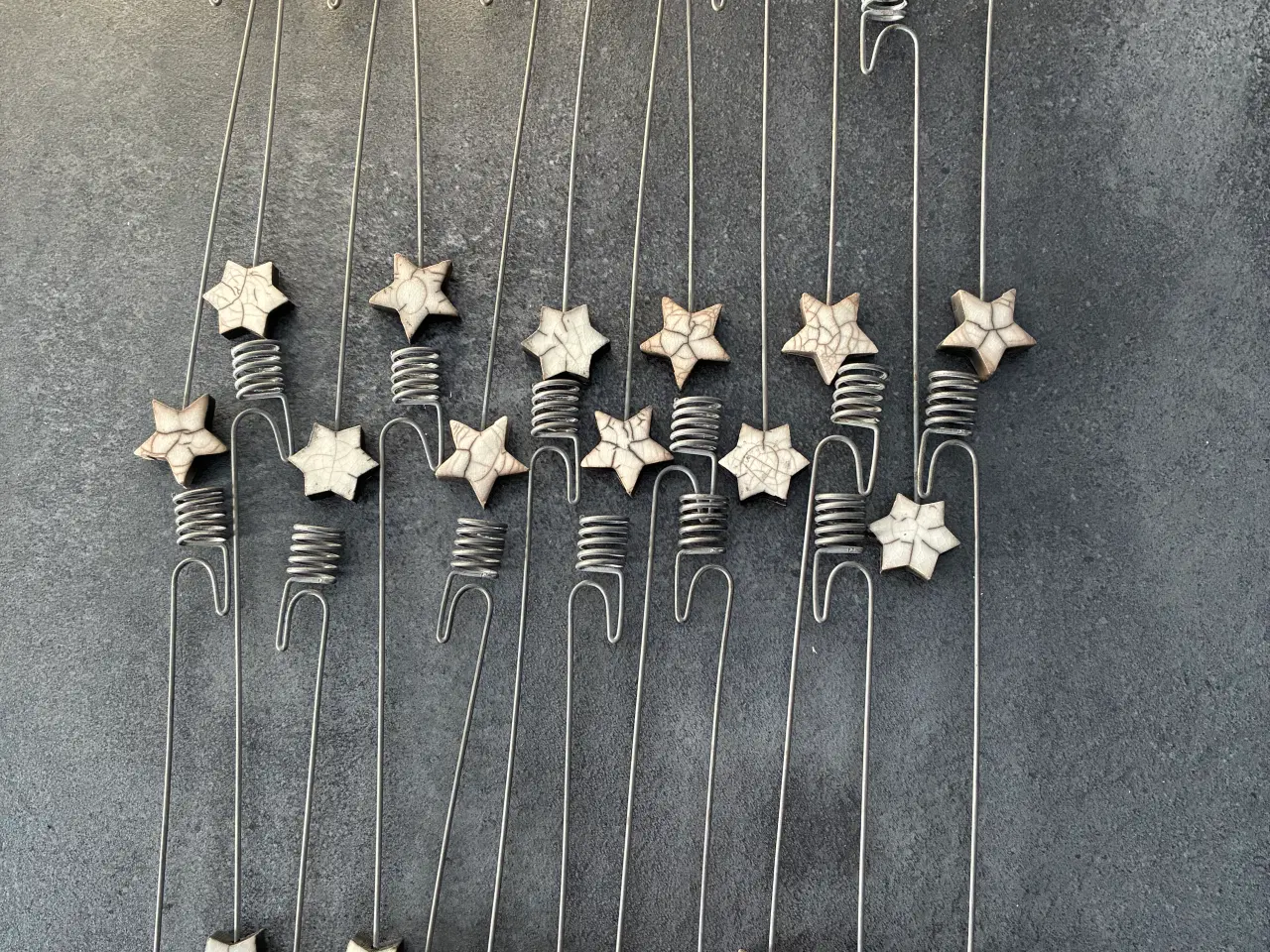 Billede 1 - Lysholdere til juletræet, Raku