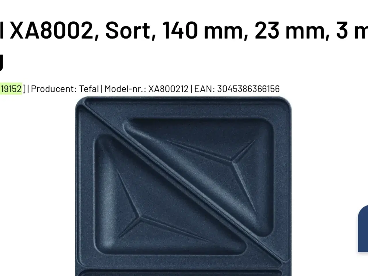 Billede 4 - Tefal toast plade