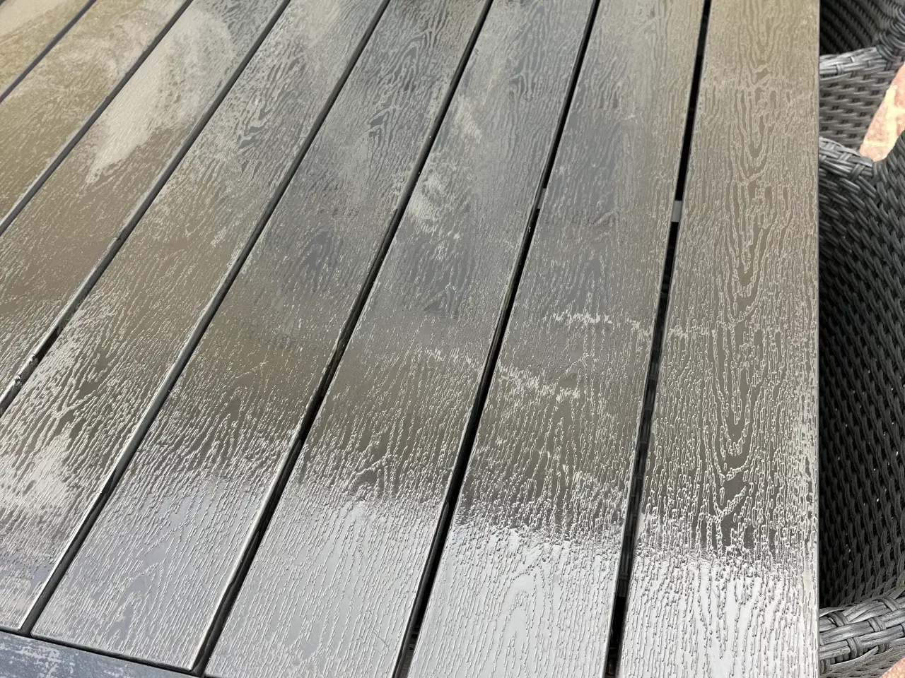 Billede 1 - Stort sort havebord