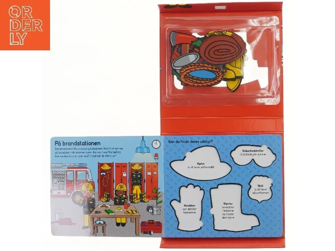 Billede 3 - Brandmand puslespil og bog fra Skal vi lege (str. 28x24 cm)