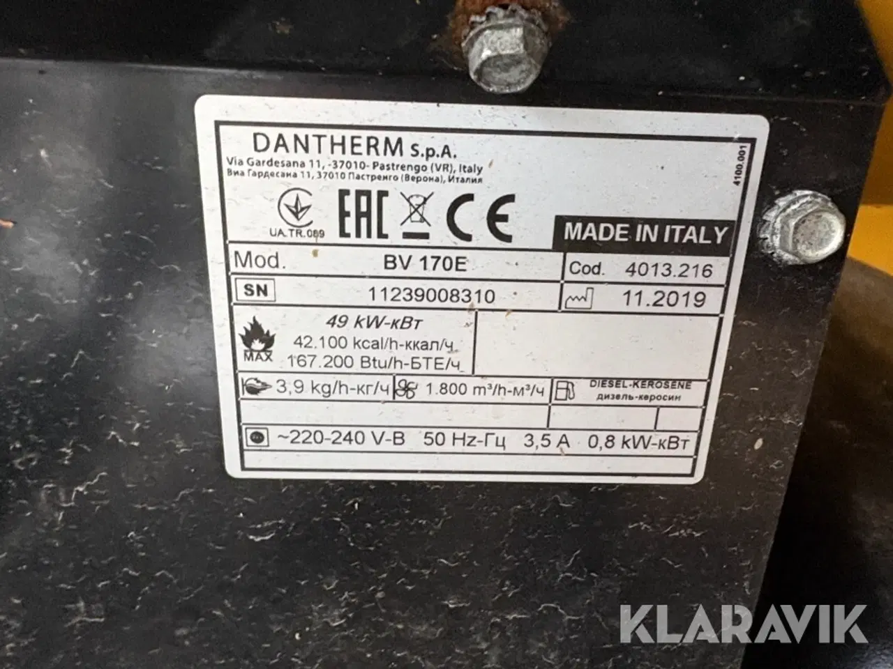 Billede 7 - Varmekanon  Master Bh 170, B 30 EPR, XL 9 - 3 styk